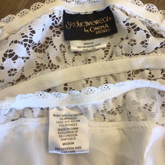 NWOT Seductivewear by Cinema Etoile Athena Lace Soft Cup Bralette & Short Set M - Picture 13 of 15